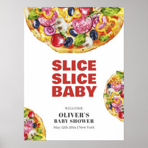 Póster Bienvenidos a Baby Shower a la selección italiana 