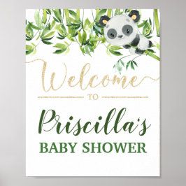 Póster Bienvenidos a Baby Shower acerca de la igualdad de