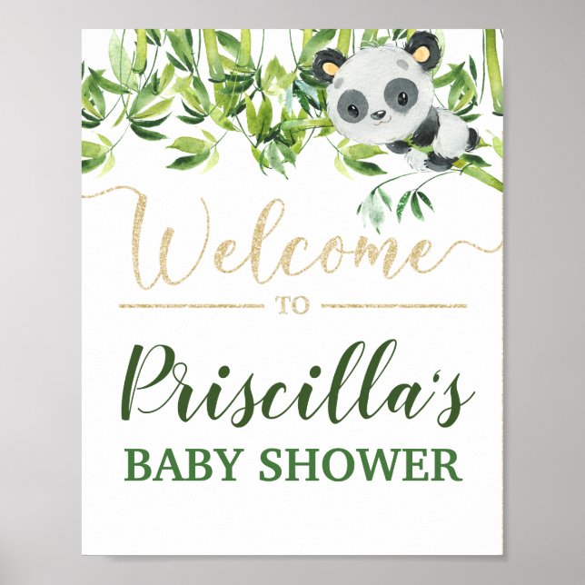 Póster Bienvenidos a Baby Shower acerca de la igualdad de (Frente)