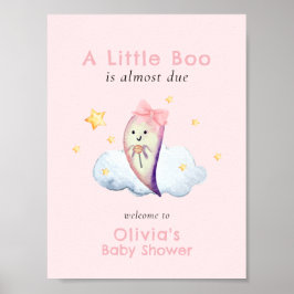 Póster Bienvenidos a Baby Shower, Chica fantasma pequeño 
