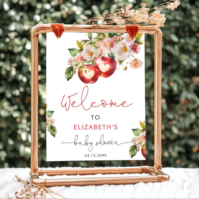 Póster Bienvenidos a Baby Shower de Apple of Our Eye Frui (Subido por el creador)