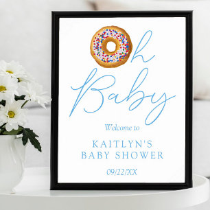 Póster Bienvenidos a Baby Shower de los chicos aspersores