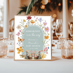 Póster Bienvenidos a Baby Shower de SomeBunny Easter Wild