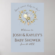 Bienvenidos a Baby Shower de Whimsical Bee Wreath 