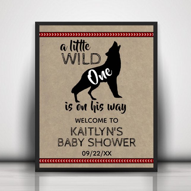 Póster Bienvenidos a Baby Shower de Wild One Boys (Subido por el creador)