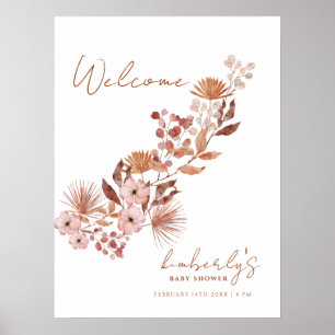 Póster Bienvenidos a Baby Shower del Moderno Little Wildf