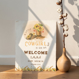 Póster Bienvenidos a Baby Shower, el Boho salvaje Chica o