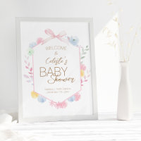 Bienvenidos a Baby Shower en Pastel Winter Wonderl