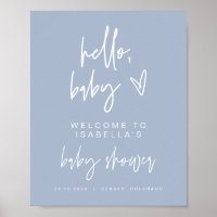 Bienvenidos a Baby Shower MARLO Modern Boho Dusty 