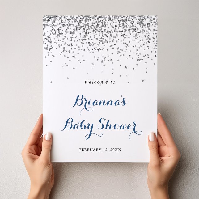 Póster Bienvenidos a Baby Shower Minimalista de Confetti  (Subido por el creador)