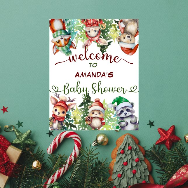 Póster Bienvenidos a Baby Shower Navidades de Invierno de (Subido por el creador)