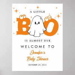 Póster Bienvenidos a Baby Shower Neutral de Pequeño Boo d