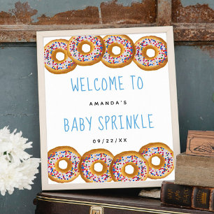 Póster Bienvenidos a Baby Shower Sprinkle Boys modernos D
