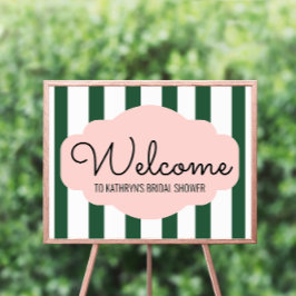 Póster Bienvenidos a Beverly Hills Pink & Green Bridal Sh