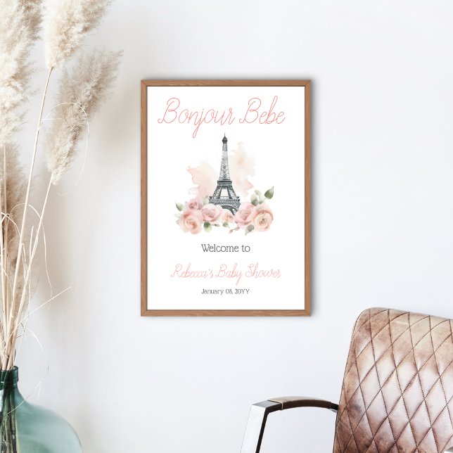 Póster Bienvenidos a Bonjour Bebe Parisian Floral en Baby (Subido por el creador)