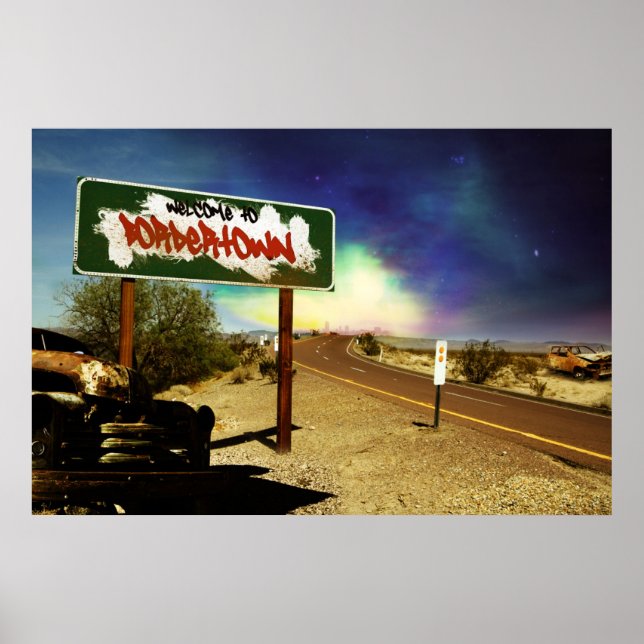 Póster bienvenidos a bordertown (Frente)