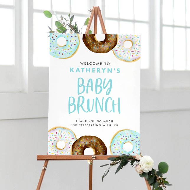 Póster Bienvenidos a Brunch con agua azul y chocolate (Subido por el creador)