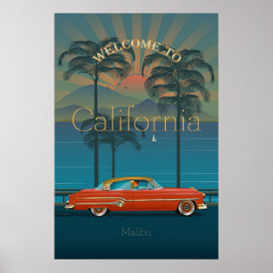 Póster Bienvenidos a California