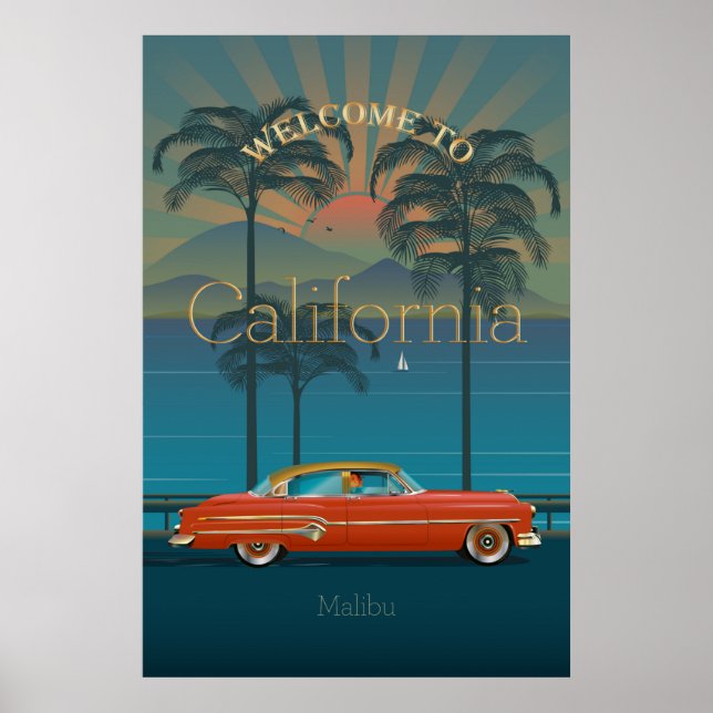 Póster Bienvenidos a California (Frente)