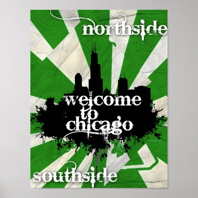 Póster Bienvenidos a Chicago (Frente)