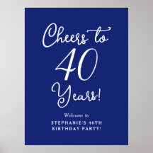 Bienvenidos a cumpleaños de 40 años con la bienven