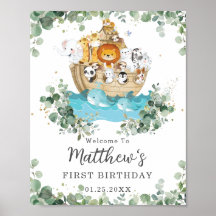 Bienvenidos a cumpleaños de Noah, animales curados