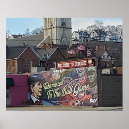 Póster Bienvenidos a Dubuque, recuerdo de Iowa Keepsake