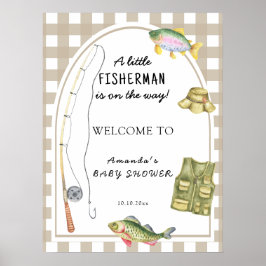 Póster Bienvenidos a Fisherman Baby Shower