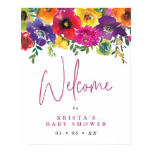 Bienvenidos a Floral Fiesta Baby Shower