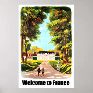 Póster Bienvenidos a Francia