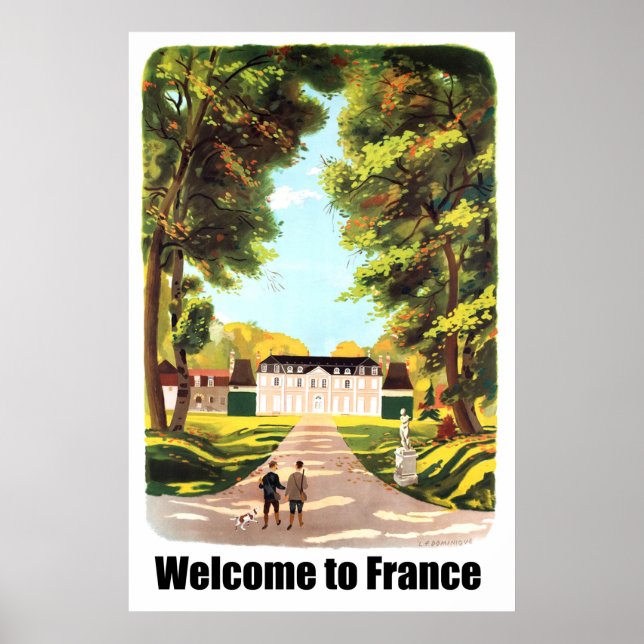 Póster Bienvenidos a Francia (Frente)