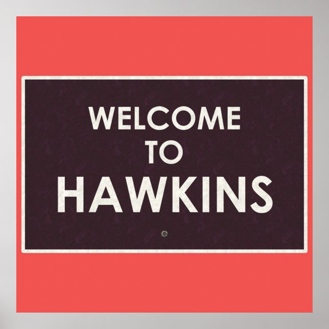 Póster Bienvenidos a Hawkins (Frente)
