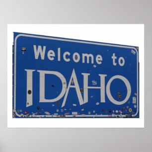 Póster Bienvenidos a Idaho