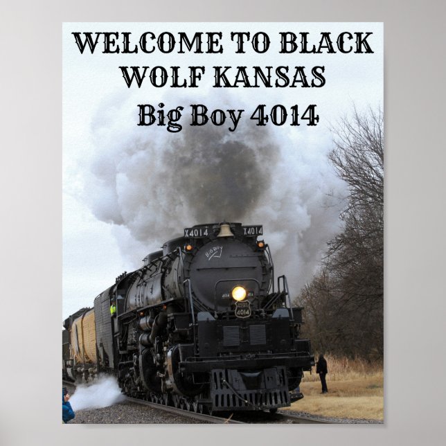 Póster Bienvenidos a Kansas a Big Boy 4014 (Frente)
