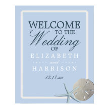 Bienvenidos a la boda de la playa de Sand Dollar y