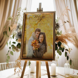 Póster Bienvenidos a la caligrafía elegante