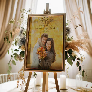 Póster Bienvenidos a la caligrafía elegante
