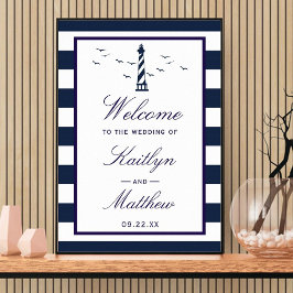 Póster Bienvenidos a la colección de Bodas del faro náuti