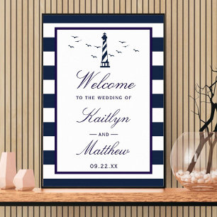 Póster Bienvenidos a la colección de Bodas del faro náuti