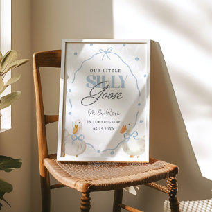 Póster Bienvenidos a la Coqueta de Aniversario de Blue Bo