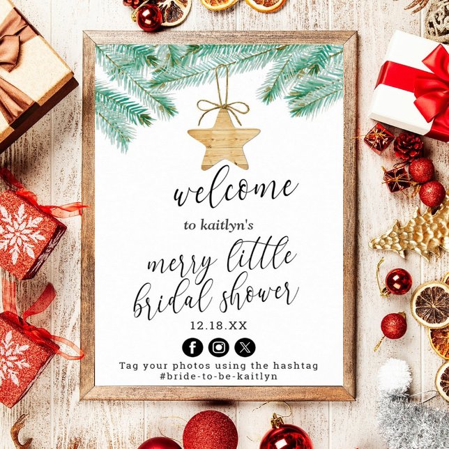 Póster Bienvenidos a la ducha de novia de Merry Little Na (Subido por el creador)