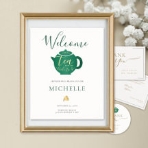 Bienvenidos a la ducha de oro esmeralda del té