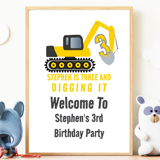 Póster Bienvenidos a la fiesta de cumpleaños 3 de Three & (Subido por el creador)