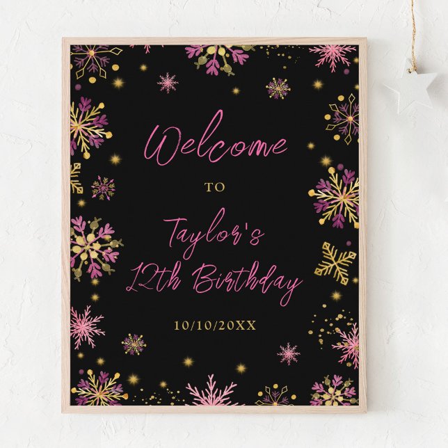 Póster Bienvenidos a la fiesta de cumpleaños del oro y co (Subido por el creador)