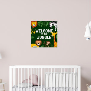 Póster Bienvenidos a la jungla