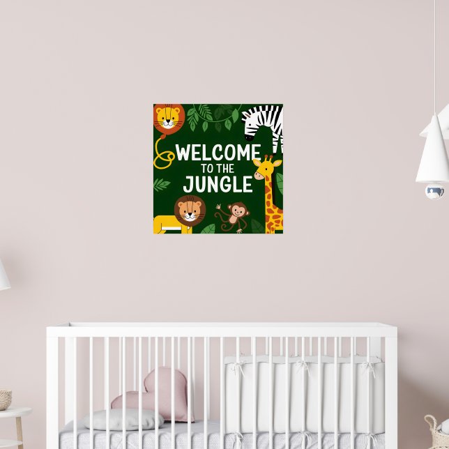 Póster Bienvenidos a la jungla (Guardería 2)