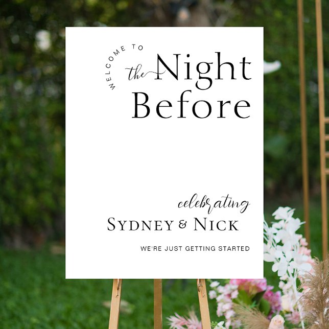 Póster Bienvenidos A La Noche Antes Del Rótulo De La Cena (Subido por el creador)