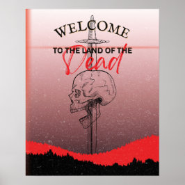Póster Bienvenidos a la tierra de los muertos