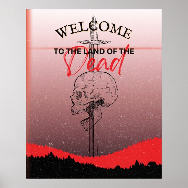 Póster Bienvenidos a la tierra de los muertos (Frente)