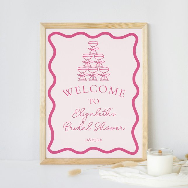 Póster Bienvenidos a la Torre de Champagne y el marco ond (Subido por el creador)